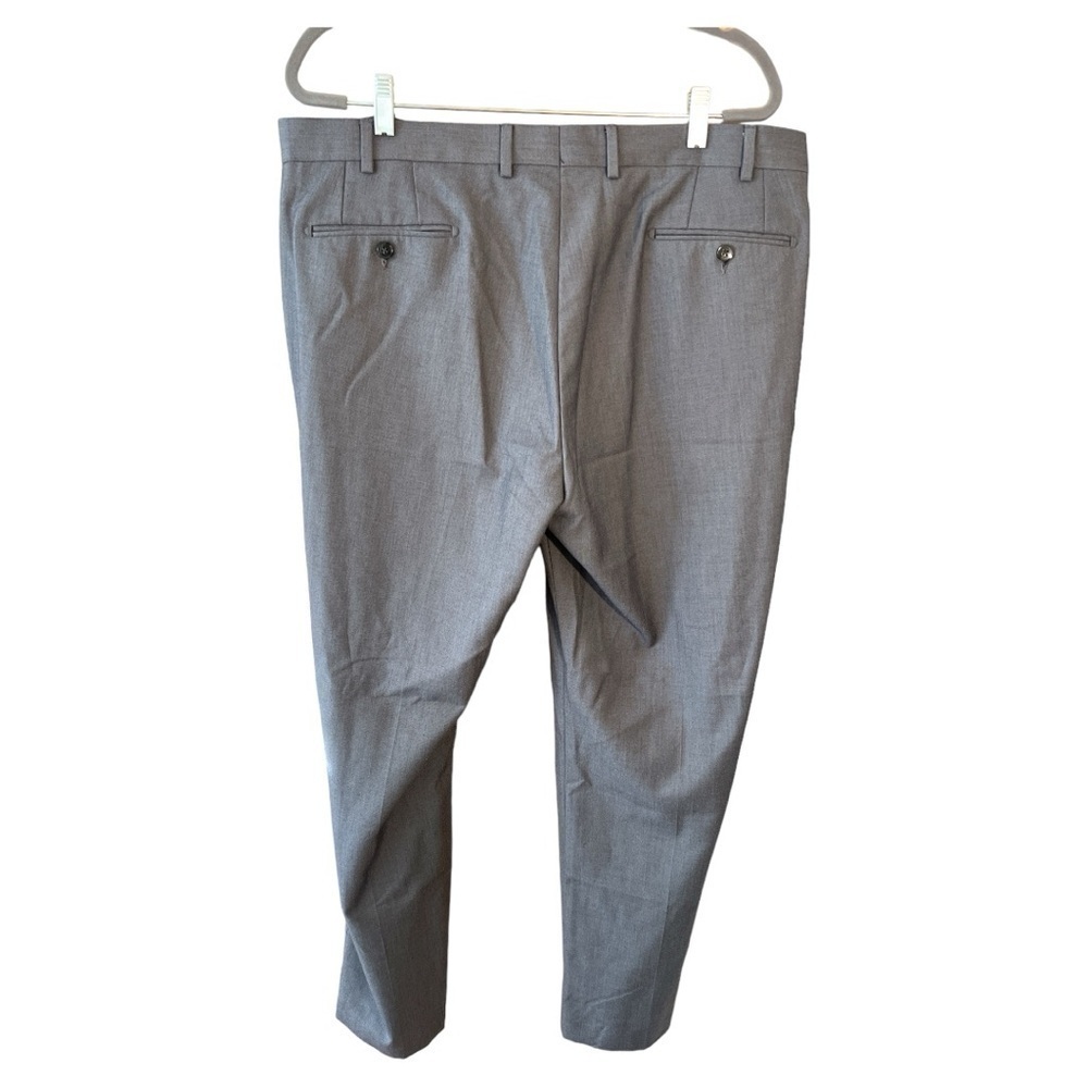 Slim Fit Heather Grey Suit Pants - Picture 6 of 6